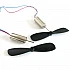 2 set 716 Magnetic Micro Coreless Motor + 55 MM Propeller for Micro Quadcopters