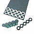 7S 18650 Battery Hollow Insulating Gasket - 15pcs