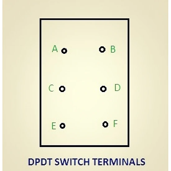 DPDT Switch for Wired Car Remote - Robot Spare Parts -