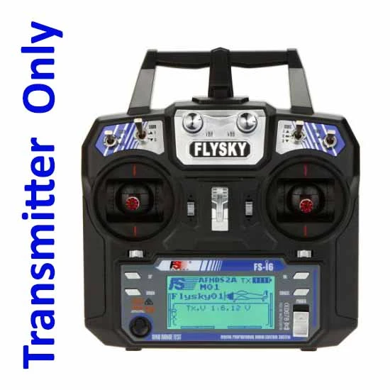 FlySky FS-i6 2.4G 6CH AFHDS RC Radion Transmitter for RC FPV Drone - Mode 2 (Left Hand Throttle) - Rc Remote - Multirotor