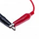 Red Black Alligator Test Clips to USB Male Connector Cable