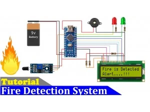 Fire alarm system using Arduino