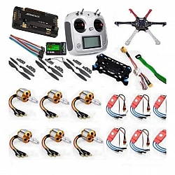 Hexacopter Drone Combo with APM 2.8 and 10ch FlySky FS-I6S (Motor + ESC + Propeller + Flight Controller + Frame + TX-RX Flysky FSi6+ Power module + Belt) - FlyRobo