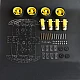 DIY Car Robot Kit - Chassis,4 x Motor,4 x Wheels and other Accessories - Robot Spare Parts -