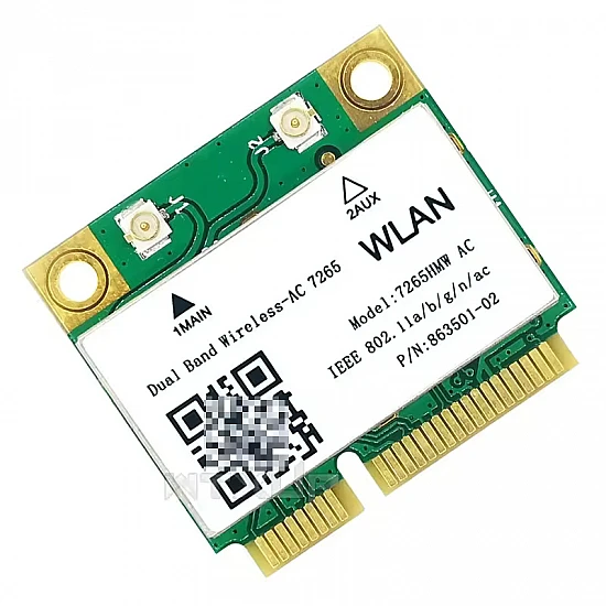 Dual Band Wireless-AC 7265HMW Mini PCIe Wi-Fi Network Card