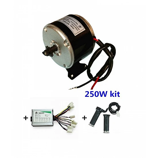 MY1016 250W Motor + Motor Controller + Twist throttle for DIY ELECTRIC BICYCLE KIT - E-Bike -