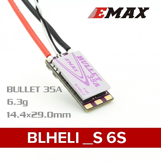EMAX 35A 3-6S ESC BLHELI_S Bullet Series 6.3g Support Onshot42 Multishot - ESC - Multirotor