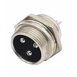 GX16 3 Pin Male Aviation Socket Metal Connector