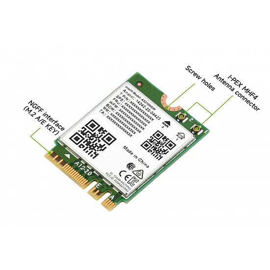 Intel AX210NGW WiFi 6E 5400Mbps M.2 Wireless Card Bluetooth 5.3