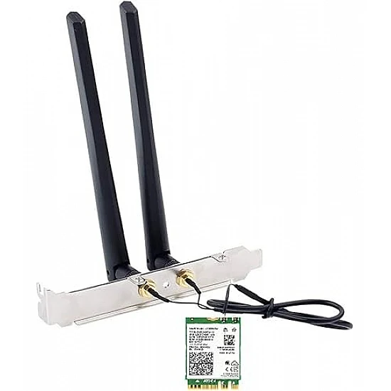 Intel Wireless-AC 9260 Gigabit Wi-Fi Card with External Antenna & Baffle Kit