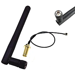 IPEX to SMA Female External Adapter + SMA Male Antenna for 2.4G WIFI Module
