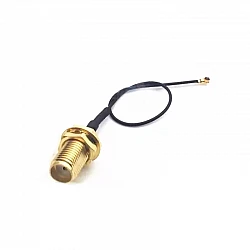 IPEX4 (MHF4) to SMA Female Bulkhead Pigtail Cable - 3cm