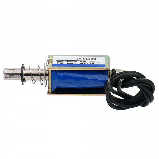 JF-0530B DC 12V 1A 10mm 5N Push Pull Solenoid Electromagnet
