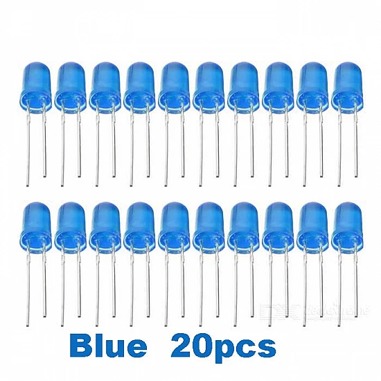 Blue LED 5mm Pack Of 20 (Light Emitting Diod) - Other -