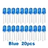 Blue LED 5mm Pack Of 20 (Light Emitting Diod)