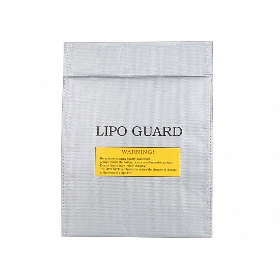 Lipo Battery Safe Guard Bag - 22x18cm Silver