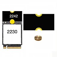 M.2 NVMe SSD Extension Bracket 2230 to 2242 Screwless Adapter