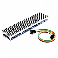 MAX7219 Dot Matrix 4 in 1 Display Module - Red