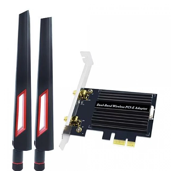 NGFF M.2 Wireless Network Card to PCI-E Adapter with Heatsink