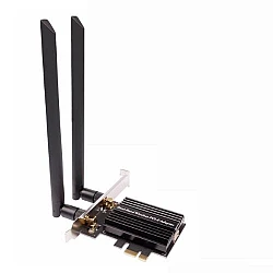 NGFF M.2 Wireless Network Card to PCI-E Adapter with Heatsink (High End Model) With 8DB Antenna