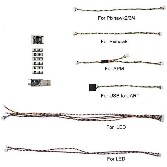 Pixhawk Mavlink External LED Controller for APM Pixhawk2 Ardupilot PX4 RGB Navigation Quadcopter Hexacopter Drone