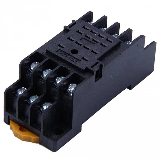 PYF14A 14 Pin DIN Rail Power Relay Socket Base