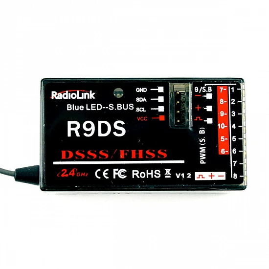 Radiolink AT9S Pro remote with R9DS 9/10 Channels Receiver