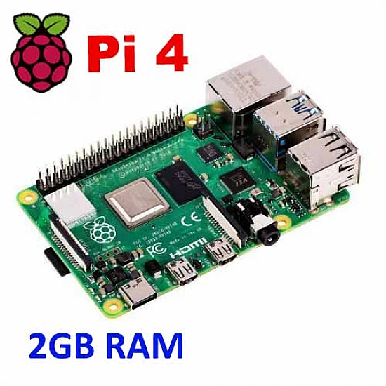Raspberry Pi 4 Model-B with 2 GB RAM -  -
