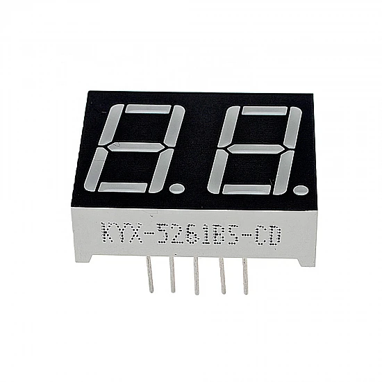 Red 0.56inch 2 Digit 7 Segment LED Display Digital Tube - Common Anode