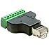 RJ45 Male to 8 Pin Screw Terminal Adaptor