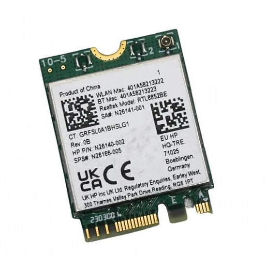 RTL8852BEV Dual-Band Wi-Fi 6 + Bluetooth 5.2 Wireless Module