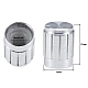 Silver Aluminum Alloy Potentiometer Knob Cap