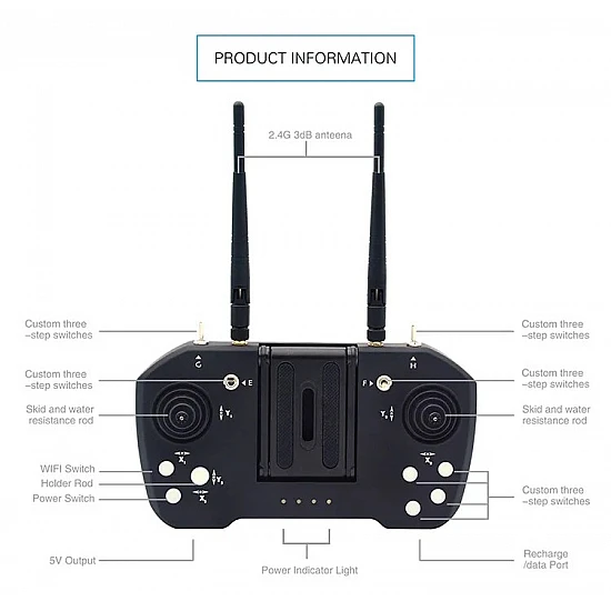 SKYDROID T12 2.4GHz 12CH Remote Control