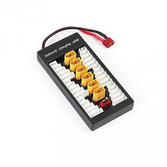 T Plug Female Connector XT60 Plug 2-6S Lipo Battery Parallel Charging Board
