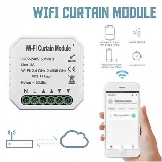 TUYA MS-108 Wifi Curtain Module for Smart Homes