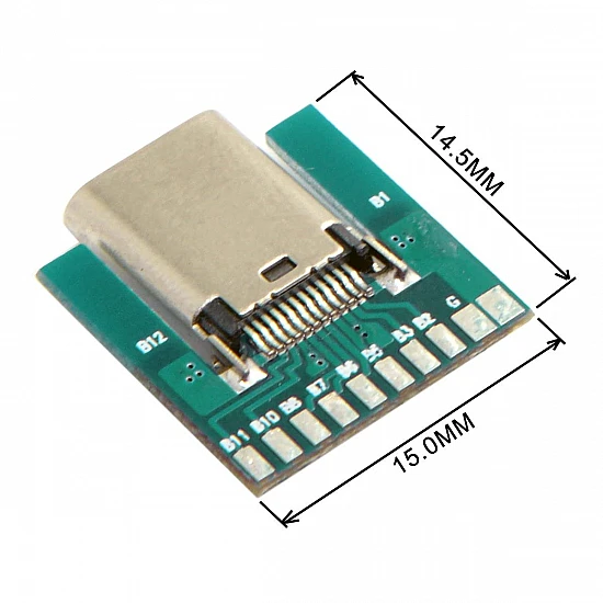 USB 3.1 Type-C 24pin Female Adapter Board