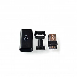 USB Plug Male Head Micro Interface 5P Welding Type 4 in 1 DIY Kit
