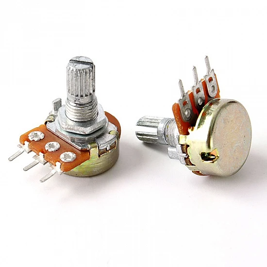 WH148 50K Ohm 3Pin 15mm Shaft Single Potentiometer