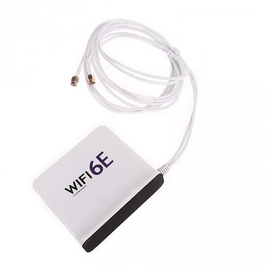 WiFi 6E Tri-Band Extension Antenna with Magnetic Base - 2M Cable