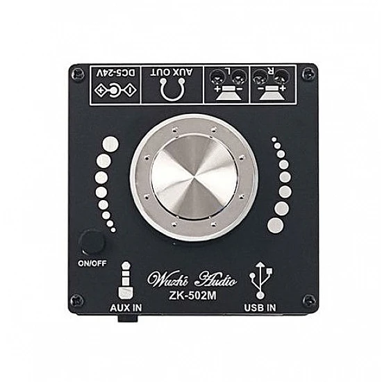 ZK-502M 50WX2 Stereo Bluetooth 5.0 Power Audio Amplifier Board