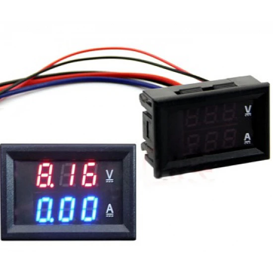 0.28inch LED Digital Voltmeter Ammeter DC 100V 50A Volt Ampere Meter with Shunt