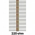 50 piece of 220 ohm Resistor