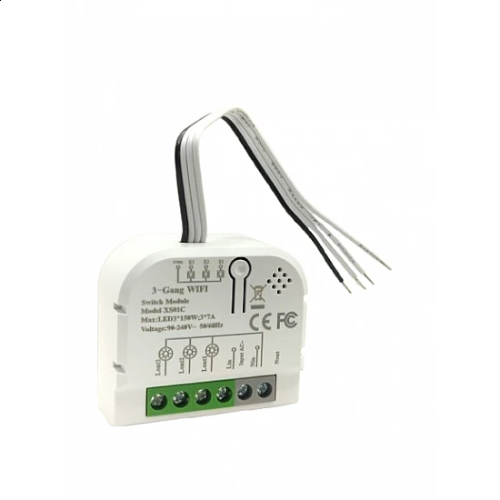 3 Channel Smart Wireless WIFI 16A Switch Work with Alexa , Smart life app, Google home and IFTTT (Tuya)