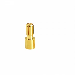 3.5mm Gold Plated Male Cross Bullet Banana Connector