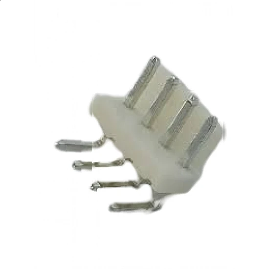 3.96mm Spacing 4 Pin Curved Header Connector 3.96mm Spacing 4 Pin Curved Header Connector