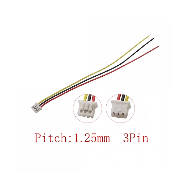 3P 1.25mm Single Head DuPont Terminal Wire