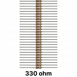 50 piece of 330 ohm Resistor