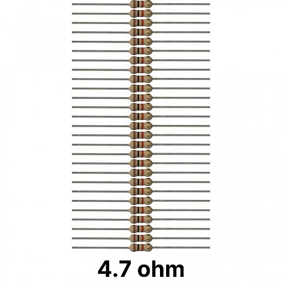 50 piece of 4.7 (4R7) ohm Resistor