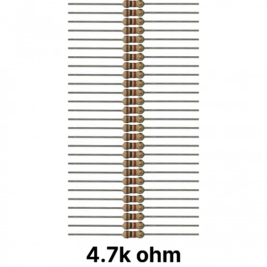 50 piece of 4.7k (4k7) ohm Resistor
