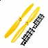 6045 Yellow Peropeller Pair Of CW & CCW